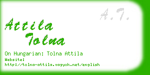 attila tolna business card